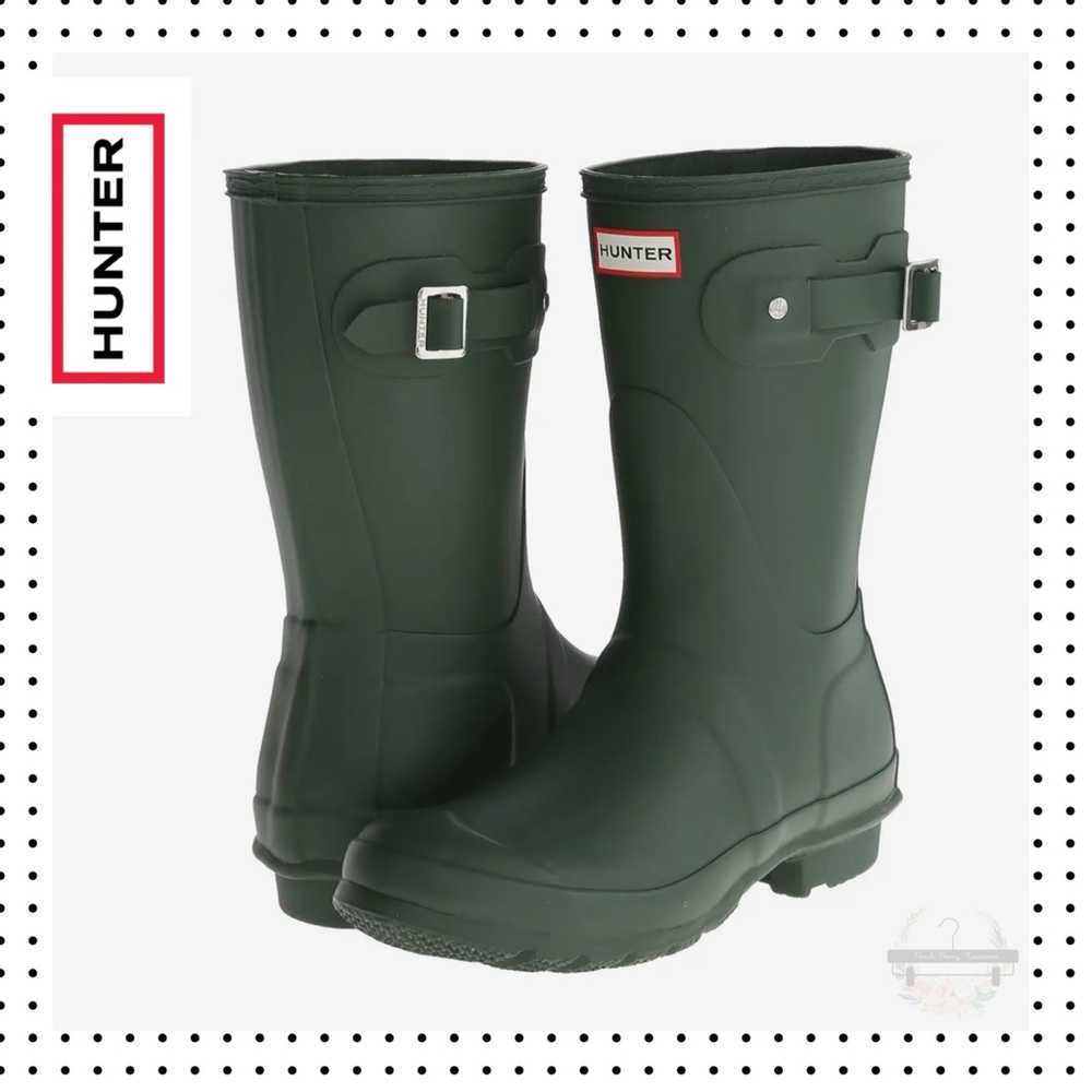 NWT HUNTER - Original Tour Short Rain Boots 7